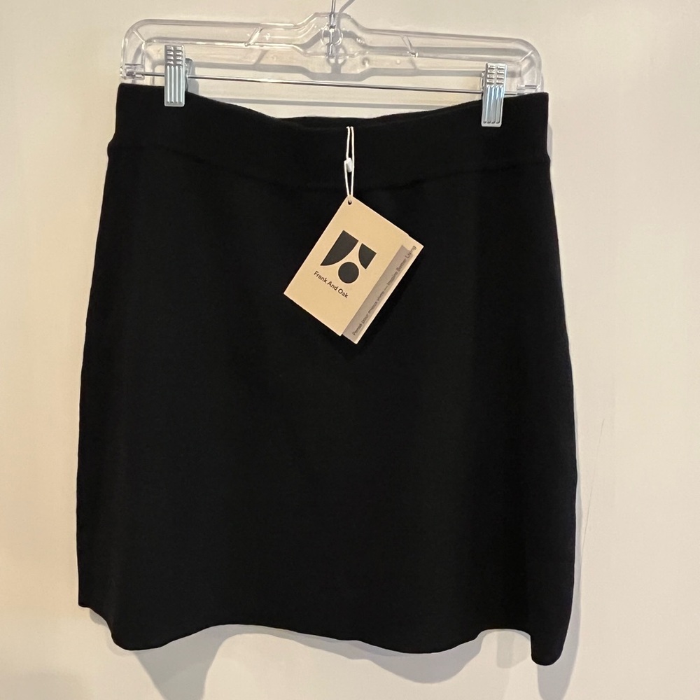 Frank & Oak Black Women's Compact Mini Skirt